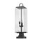 Z-Lite Sana 3 Light Outdoor Pier Mounted Fixture, Black And Seedy 592PHBS-SQPM-BK - alternate 5